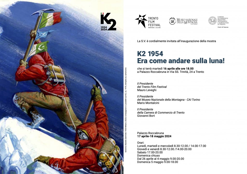 K2 1954. Era come andare sulla luna - Invito